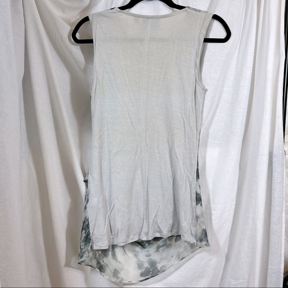 🌸3/$25 Simply Vera Wang Drape Neck Mixed Media Layered Ruched Tunic Top, Size S - Picture 6 of 12